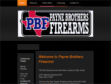 Tablet Screenshot of paynefirearms.com